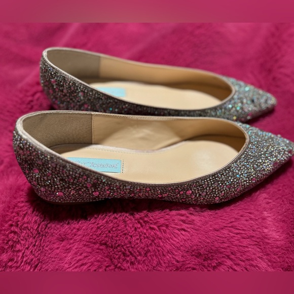 Betsey Johnson Crystal Studded Flats - Picture 6 of 13
